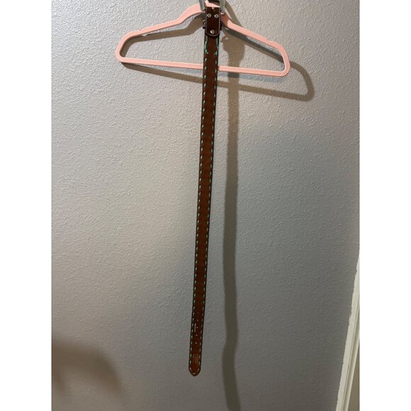Nocona Turquoise and Brown Women\'s Belt - Size M - NWOT main image 5